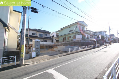 【前面道路含む現地写真】 | 海老名市上今泉5丁目 新築戸建て　全1棟【仲介手数料無料】