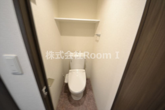 【トイレ】 | プレサンス松屋町ヴェルデス | 落ち着いた色調のトイレです