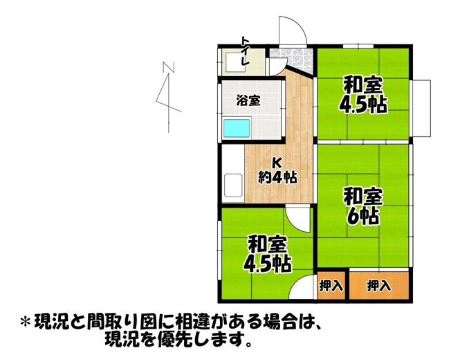 【間取り】 | 白銀貸家