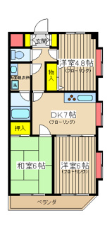 【間取り】 | シャトー西戸部 | シャトー西戸部　間取り