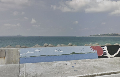 【前面道路含む現地写真】 | 本部海沿いの築浅一軒家