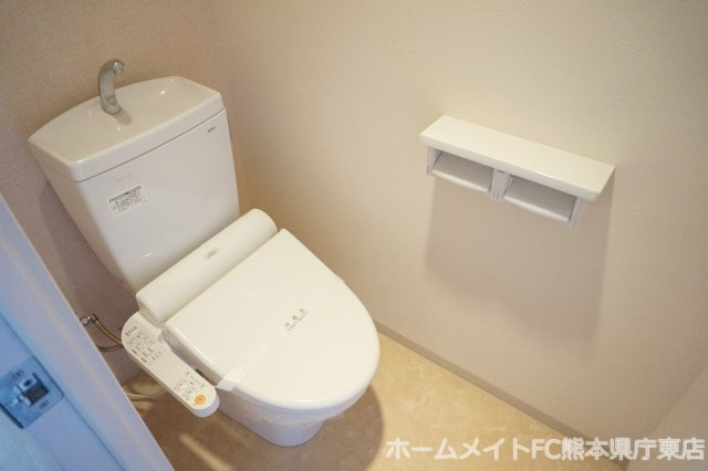 熊本市中央区世安町の賃貸マンションのトイレ