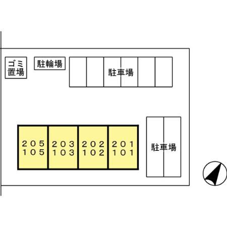 モナリエ幾久富の区画図