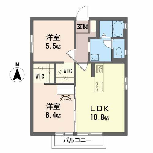 【間取り】 | フレグランス太田部Ⅰ