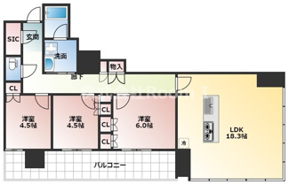 【間取り】 | ＲＪＲ堺筋本町タワー