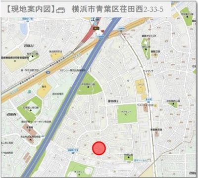 【地図】 | 荏田西二丁目新築戸建て