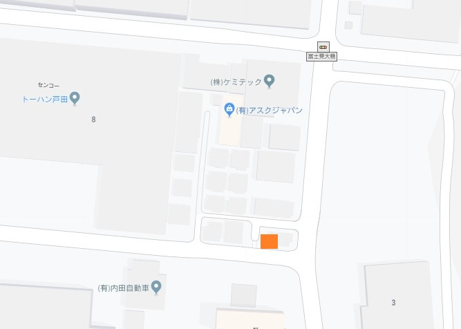 戸田市早瀬１丁目の駐車場の地図