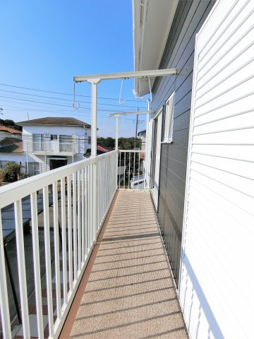 岩崎貸家のバルコニー