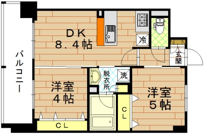 エステムプラザ京都河原町通Ⅱレジデンシャルの間取り