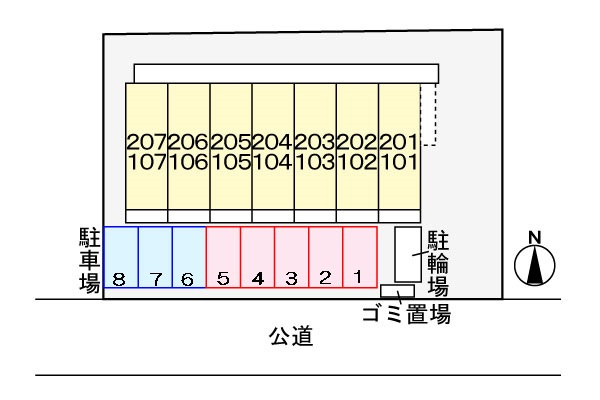 ソレイユの駐車場|駐車場