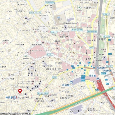 【地図】 | ミディアス渋谷ウエスト