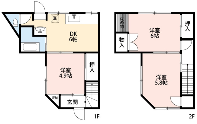 【間取り】 | MINCA(岡崎市小呂町)