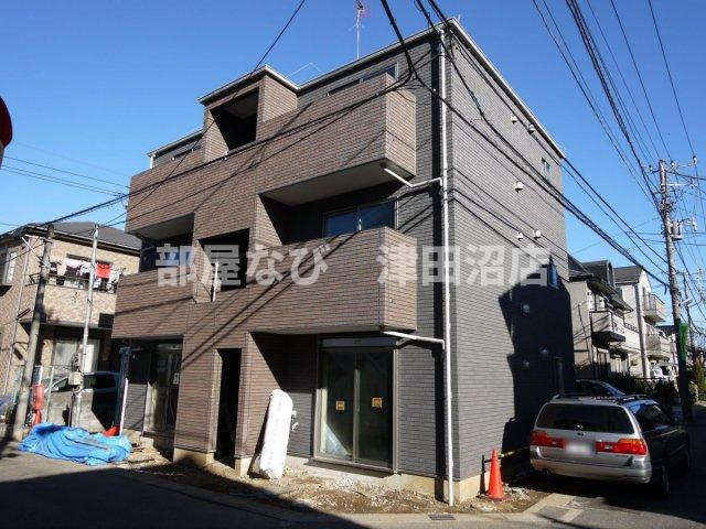 フェリシダート津田沼の外観|全号室とも居室が隣のお部屋と接しないのが良いですね