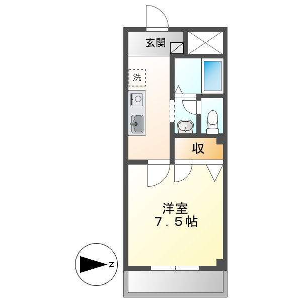 ビューハイツ吉備路の間取り