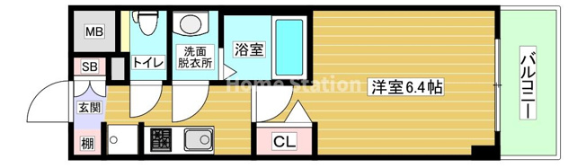 【間取り】 | プレサンス福島ミッドエル