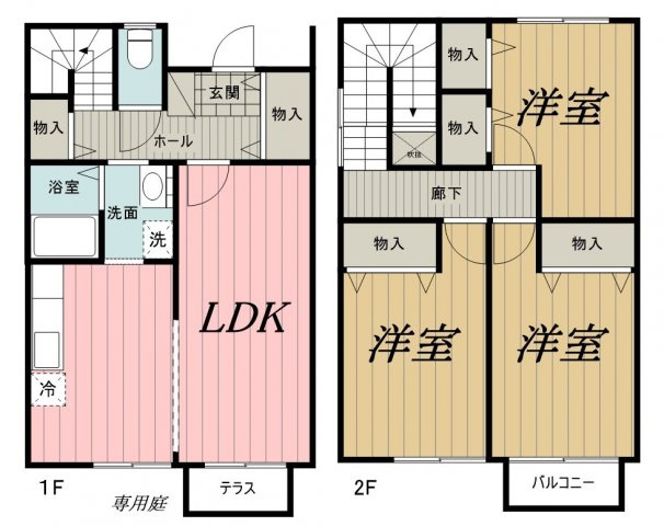 グレイスタウン蘇我　Aの間取り