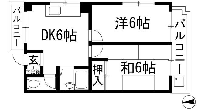 【間取り】 | Blanc段上町