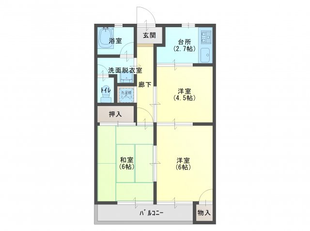 林ハイツの間取り