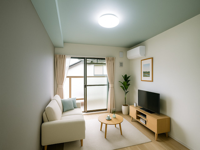 梛の居間・リビング|CGで家具等を配置したもので家具等は含まれません。