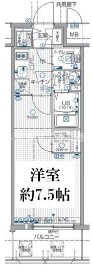 エスリード大阪城PREMIER(エスリード大阪城プレミア)　BRAVI不動産の間取り|【エスリード大阪城PREMIER(エスリード大阪城プレミア)】間取り