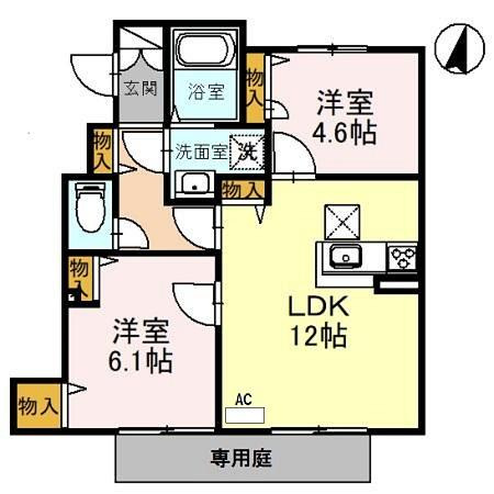 【間取り】 | サンクイールD棟