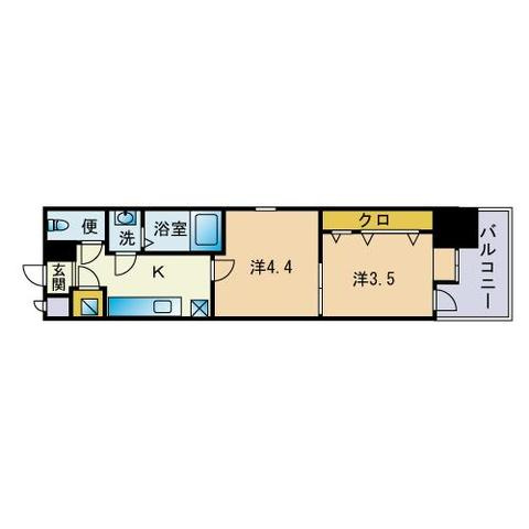 【間取り】 | La.finesse博多駅南