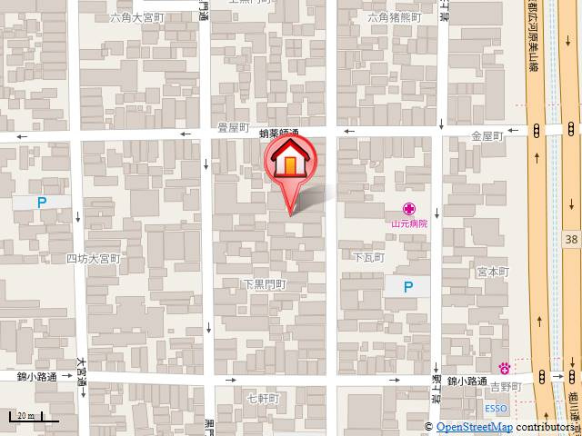 紅彩ハウスの地図