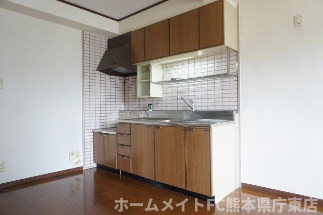 熊本市中央区八王寺町の賃貸マンションのキッチン