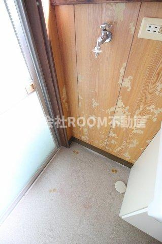 原貸家のその他|スペースが確保できる洗面所です