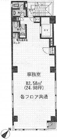 国土西池ビルの間取り