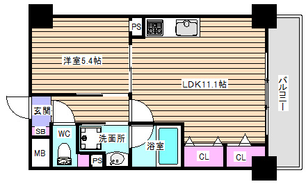 【間取り】 | フォルトゥーナ北梅田