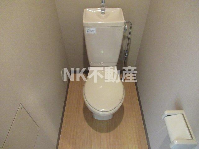 【トイレ】 | 山中ビル（河内小阪賃貸） | 落ち着いた色調のトイレです
