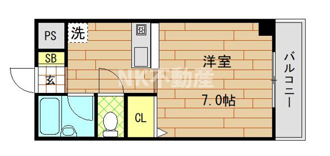 【間取り】 | 山中ビル（河内小阪賃貸） | 間取りです