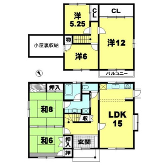 【間取り】 | 彦根市日夏町　中古戸建