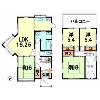【間取り】 | 彦根市中藪町　中古戸建