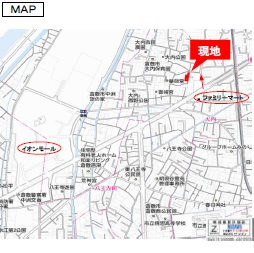 倉敷市大内のタウンの地図