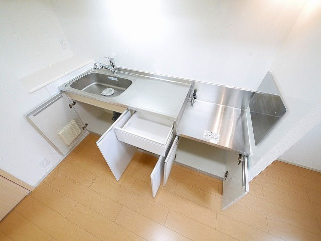 サニーシャトウ　Ｓのキッチン|きれいなキッチンです