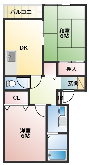 マノワールⅠの間取り