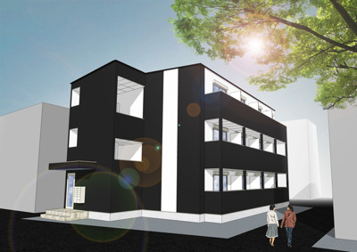 【外観パース】 | エステイトE長吉川辺