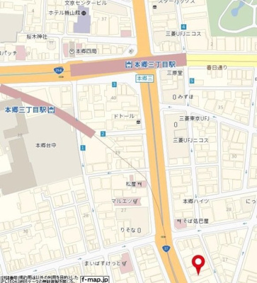 【地図】 | スカイコート本郷東大前第３