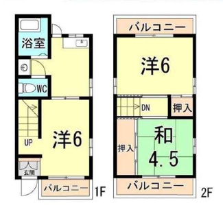 【間取り】 | 西宮市　中島町　中古テラス　収益物件