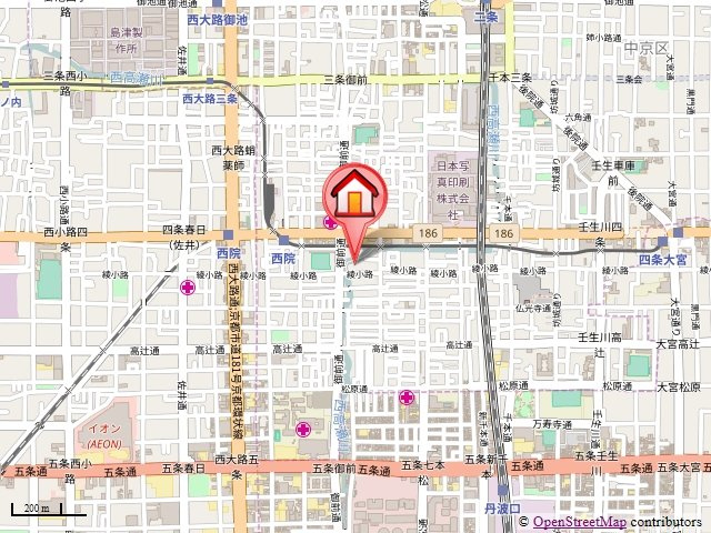 UniE’terna京都壬生（ユニエターナ京都壬生）の地図