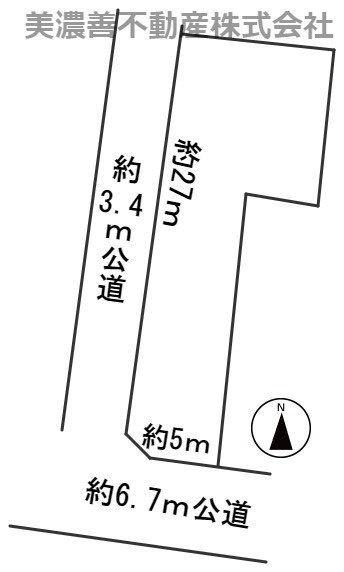 ５５２６７　本巣郡北方町北方土地の区画図