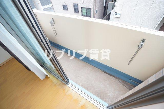 レジデンス寒川のバルコニー