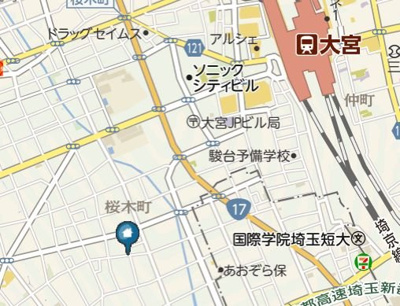 【地図】 | Mio La Luce 大宮(ミオ・ラ・ルーシェ オオミヤ)