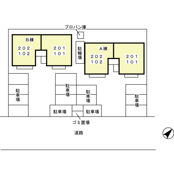 セジュール荒井のその他|配置図