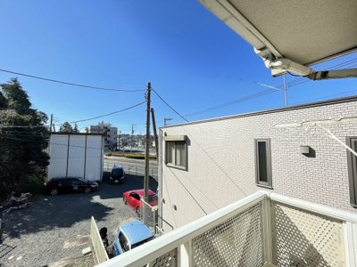 【展望】 | ブルーコーポ柳下B | バルコニーからの眺望です♪2階にあるので人目が気にならないのが嬉しいですよね☆