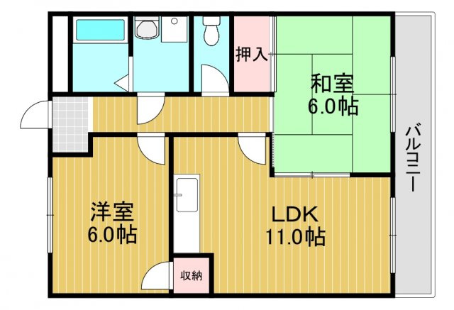 メゾンベルエールの間取り