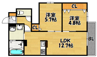 【間取り】 | LeistⅢ