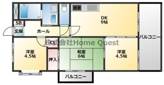【間取り】 | カーサフィオーレ弐番館